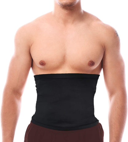 Waist Trimmer for Men Sauna Belt Waist Trimmer Sweat Workout Shaper for Training Fitness Silver